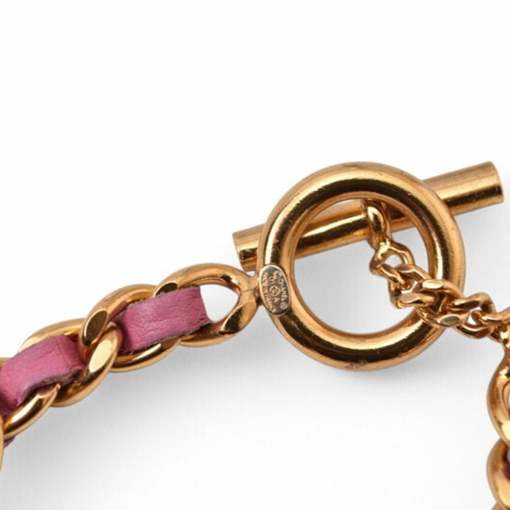 CHANEL Authentic Pink Logo Bracelet - Picture 7 of 7